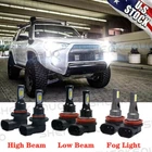 For Toyota 4Runner 2010-2020 - 6x LED Headlight Bulbs Hi/lo Beam+Fog Light Combo