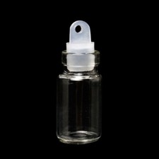 10 Glass Bottles Jewelry Vial Pendants Capacity: Approx 1ml 22mm x11mm