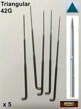 M00250x5 MOREZMORE 5 Felting Needle 42G EXTRA FINE TRIANGULAR Dry Needle Felting
