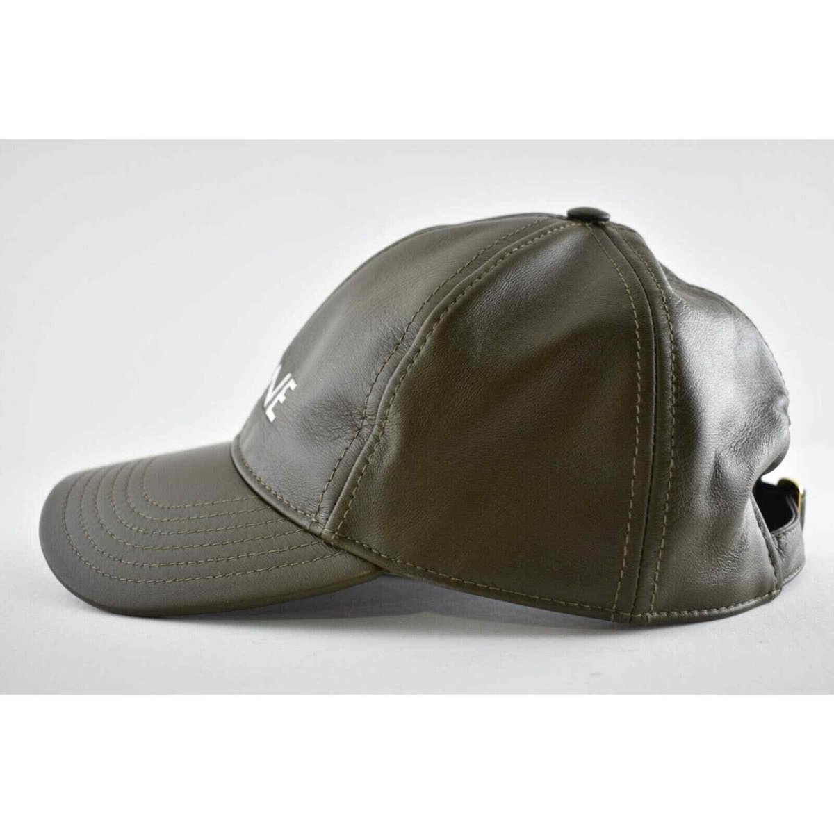 NWOT Celine Dark Olive Corduroy Baseball Hat with Triomphe White Logo 2AUT6234X.19AF_1_SPR26_W_V1-  main image 2