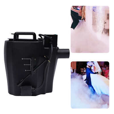 3500W Trockeneismaschine Club Wedding Stage Fog Smoke Effect Machine Schwarz