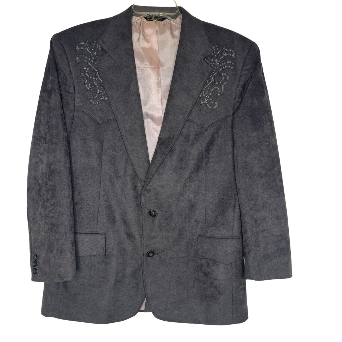 USA製　PAGANO WEST ウエスタンテーラードジャケット　44R　2XL Pagano West USA Cowboy Western Blazer Jacket Rockabilly Faux Suede