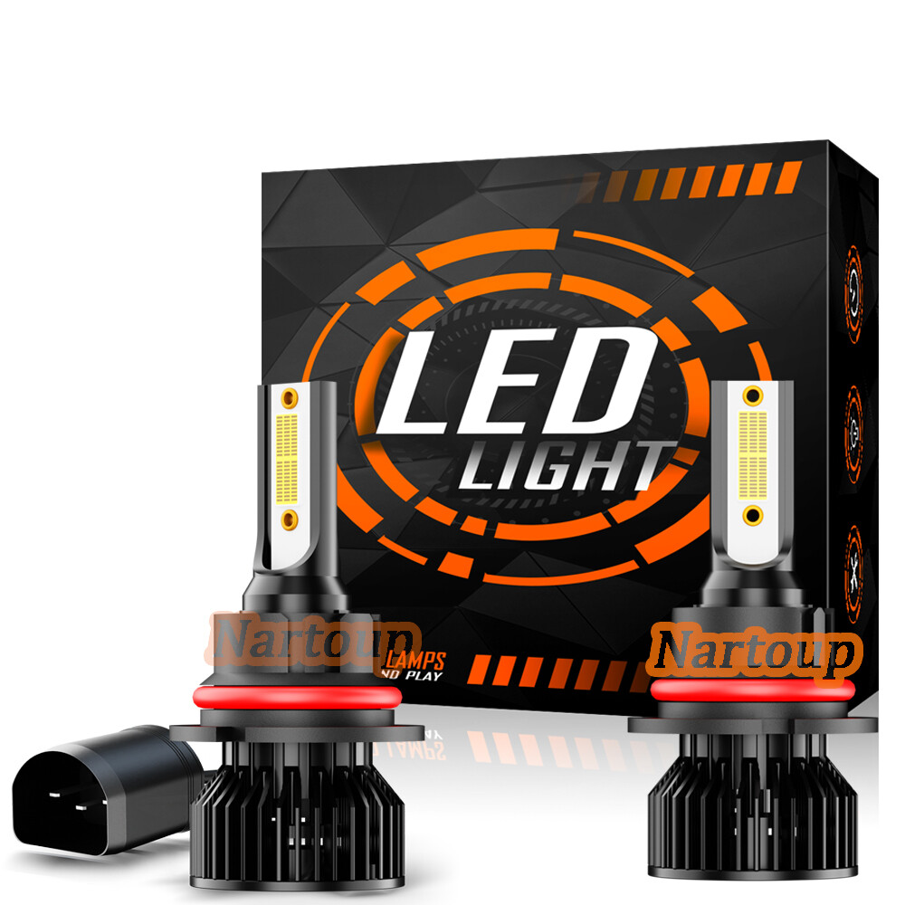 9007 HB5 2-sides LED Headlight Hi/Lo Bulbs For Ford Crown Victoria 1998-2011