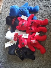 Vintage Lot Of 6 Racing Champions WCW Wrestling Plush Beanie Babies NWO Series 1