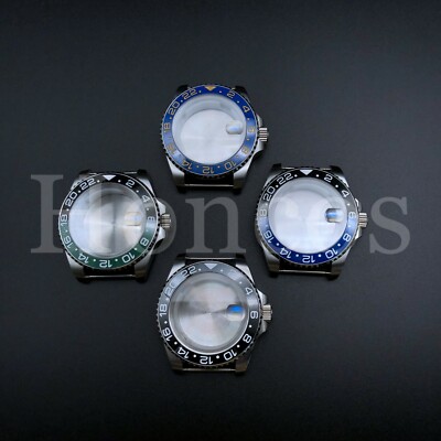 Steel Watch Case Fits ETA 2813 8215 2836 Movement Ceramic inserts GMT  MASTER USA