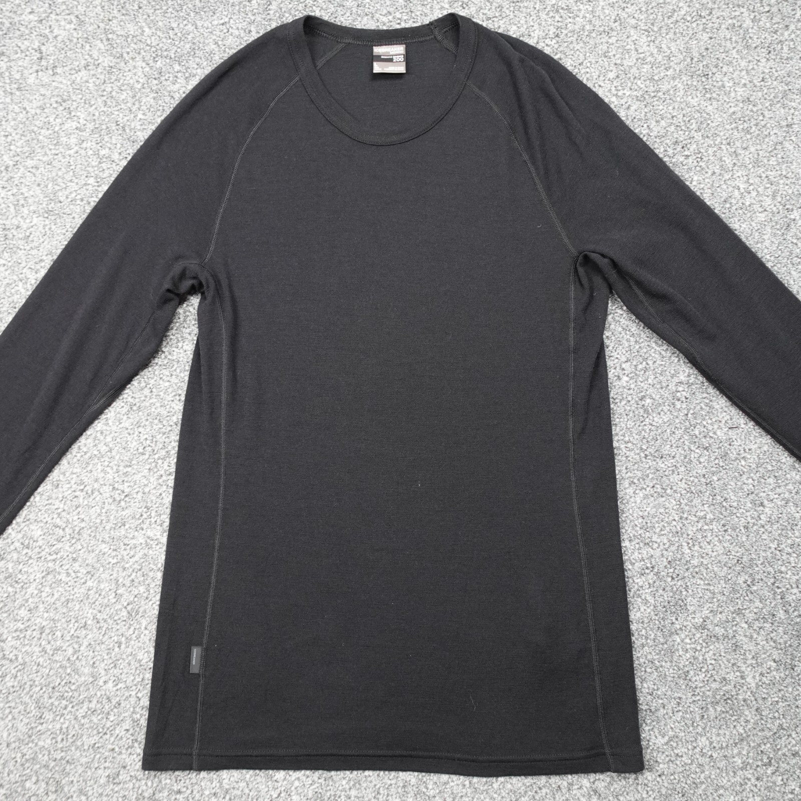 Icebreaker Merino 200 Body Fit Talla Grande Hombre Negro