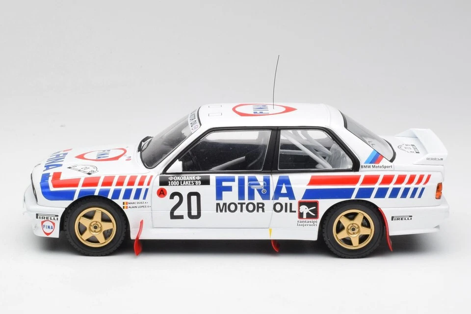 BMW E30 M3 #20 M.Duez / A.Lopes Rallye des 1000 lakes 1989 au 1/18 IXO RMC132 - Image 3 of 4