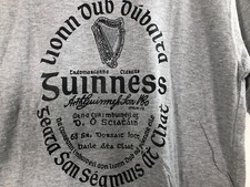 Guinness Dublin Men  s Size Small Gray Short Sleeve Shirt