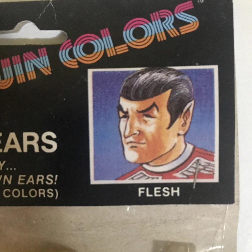 Disfraz Vintage Tono Carne Star Trek Spock Punta Orejas De Colección Años 80 Foto 2 de 4