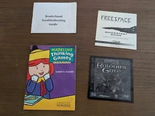 Baldur's Gate Descent: Freespace Madeline Brøderbund Quick Start Guides 1998