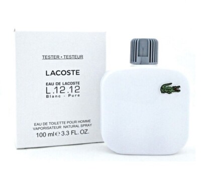 Lacoste L.12.12 Blanc Men 3.3 3.4 oz 100 ml Eau De Toilette New Same As Photo
