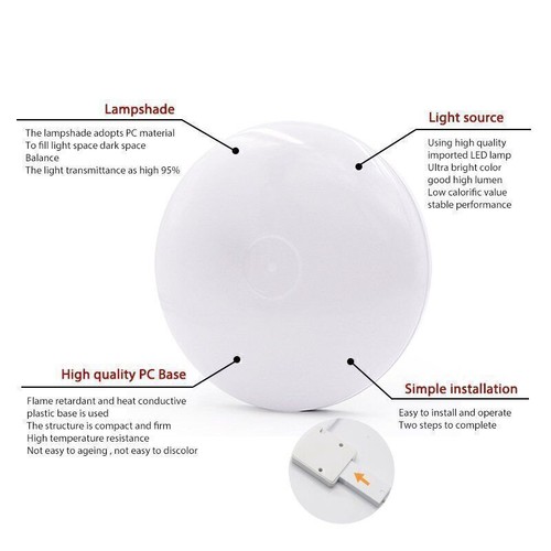 12W-50W Ultraflach LED Deckenleuchte Panel Deckenlamp Arbeitszimmer Esszimmer DE - Bild 23 von 44