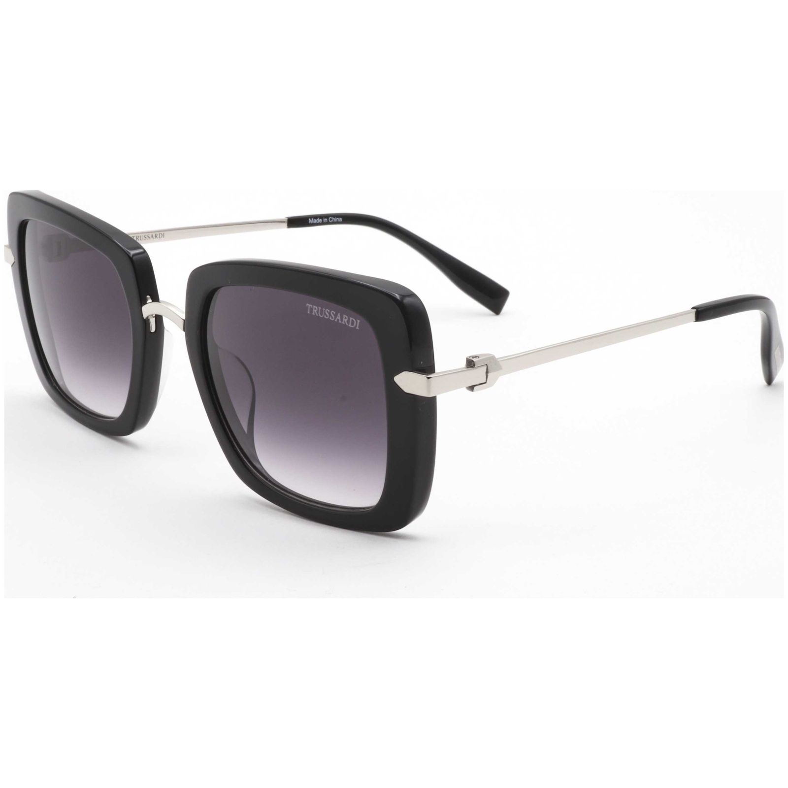 Женские черные солнцезащитные очки Trussardi 53 мм STR116-700-53 10390₽