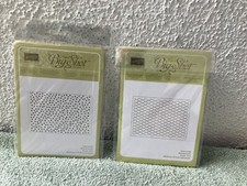 Stampin Up Sizzix Big Shot Textured Impressions Embossing Folder Fance Fan Dots