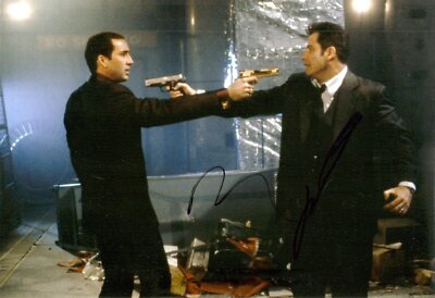 Face/Off NICOLAS CAGE & JOHN TRAVOLTA Originalautogramme GROSSFOTO!