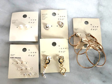 A NEW DAY TARGET 9 Pair of Mixed Earrings Hoops, Studs More NEW