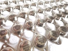 LOT OF 5  2N6059 NPN Silicon 100V 12A Power Transistors TO-3 New MOTOROLA