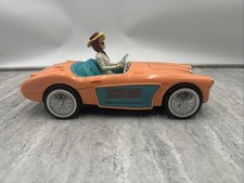 VINTAGE 1996 Barbie AM FM Clock Radio Alarm telemania Car WORKS