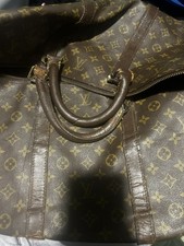Louis Vuitton Keepall 60 Monogram Duffel Bag Vintage Damage Used