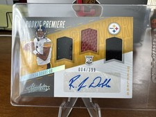 2017 Panini Absolute Premiere Material Autos 4/399 R Joshua Dobbs Rookie Auto RC