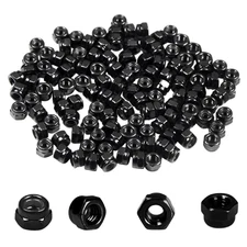 150 PCS M3 Lock Nut Nylon Insert Hex Lock Nuts Carbon Steel Zinc Plated Self-...