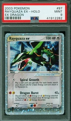 2003 POKEMON EX DRAGON #97 RAYQUAZA EX HOLO PSA 9 MINT | eBay