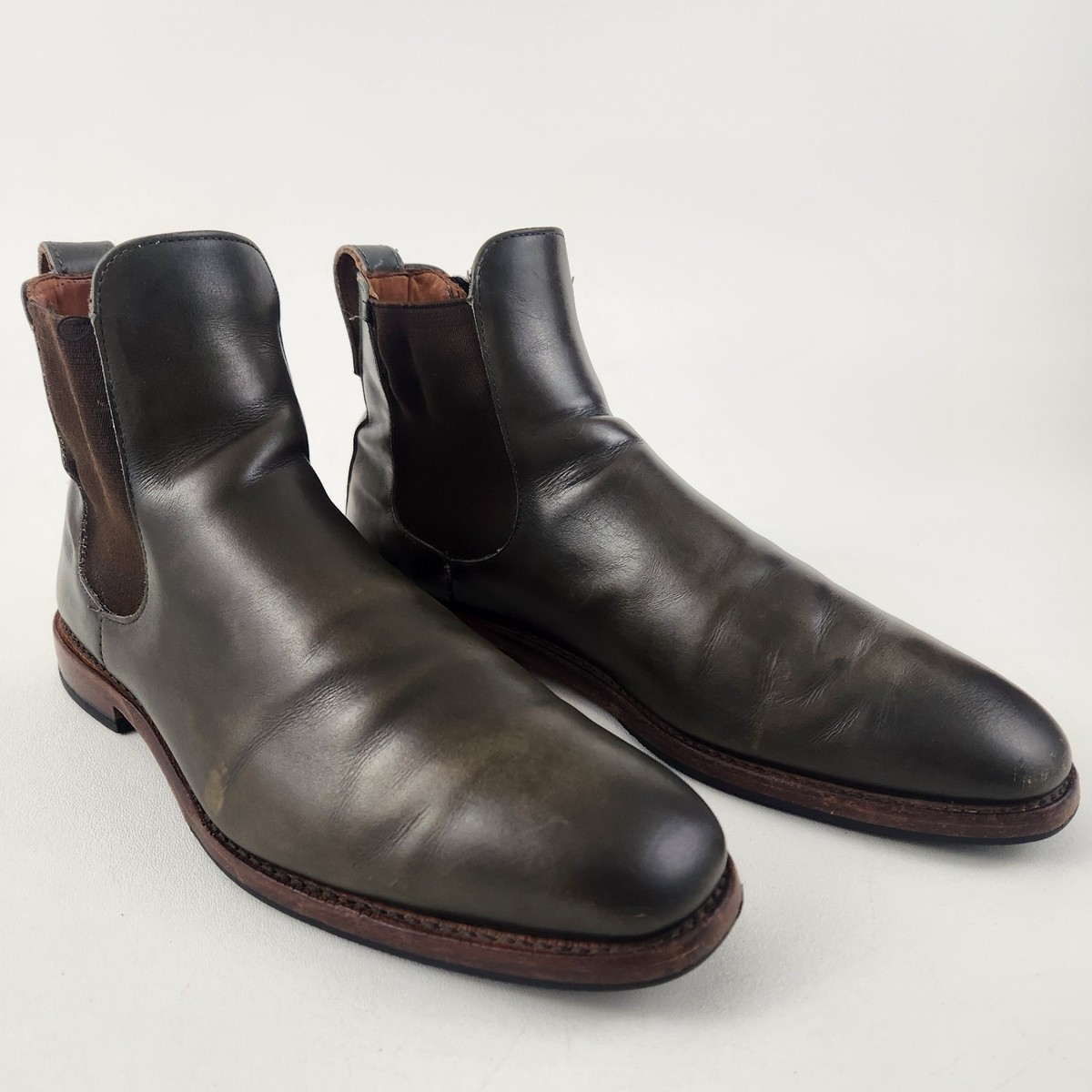 Allen Edmonds Boots Mens Size 8.5 D Dark Olive Liverpool Chelsea