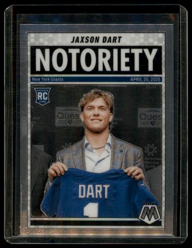 2025 Panini Mosaic #11 Jaxson Dart Notoriety Mosaic