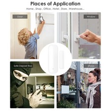 Capteur de Porte Maison Intelligente WiFi Sans Fil pour ZigBee Alertes Installat