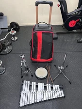 Ludwig Xylophone Bell Kit READY TO PLAY Rolling Case Stand Practice Pad Mallets