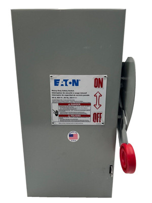 Eaton DH362NGK Safety Disconnect Switch 60A 3P 600V Type 1 Indoor Enclosure New