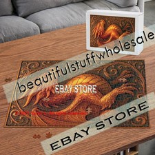 1000 piece jigsaw puzzle Dragon Dark Flame fantasy