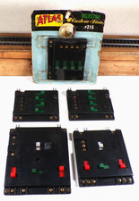 LOT OF 5 VARIOUS VINTAGE ATLAS SWITCH TRACK CONTROL PANELS INCL 215 IN PCKG