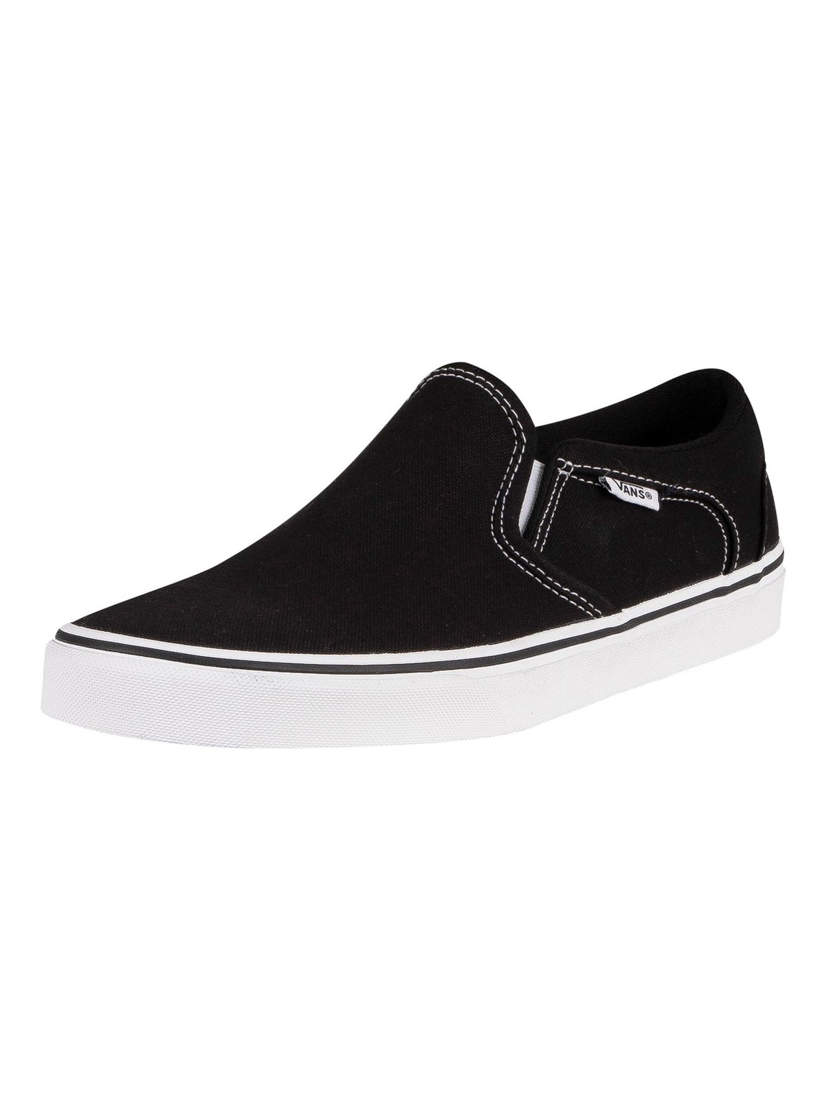 Vans , Skateboarding, Male, Black, 9 Uk, Asher Canvas Trainers - Image 2