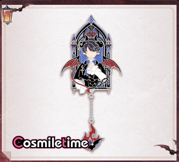 Mr Love: Queen's Choice Kiro Gavin Metal Insignia Broche Juego Colección Anime YZ Foto 3 de 4