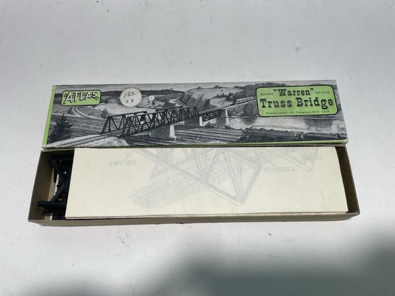 L1 Atlas HO Scale Model Trains Train Scenery Kit Warren Truss Bridge No 83