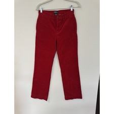Polo Ralph Lauren Corduroy Pants Youth Size 16 Red Stretch Holiday seems new