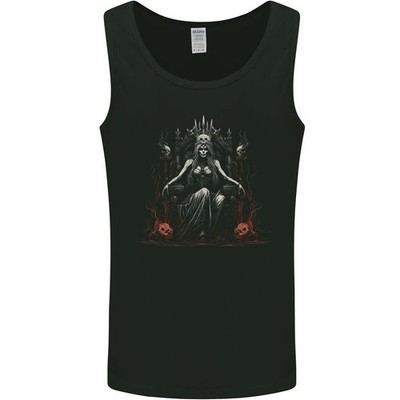 Queen Witch Fantasy Halloween Schädel Dämon Herren Weste Tanktop