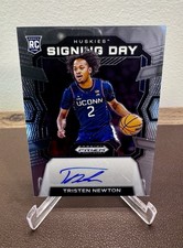 2024-25 Panini Prizm Draft Picks Tristen Newton UConn Signing Day RC Auto SD-NEW