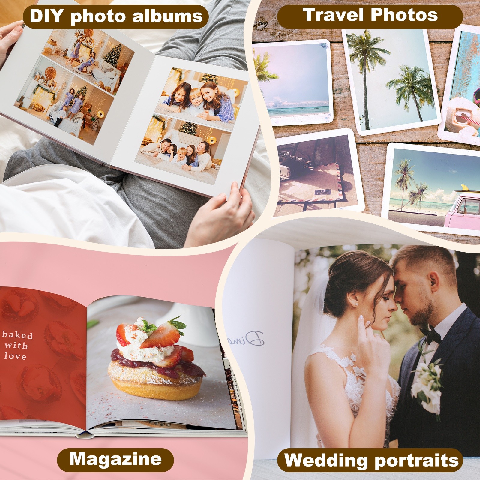 5"x3.5" RC Satin Photo Paper, 50 Sheets Inkjet Photo Paper 260GSM Resin Coated