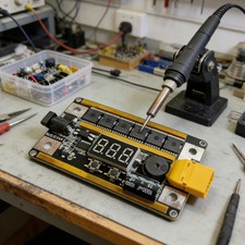 DIY Portable Mini Spot Welder Machine 8-24V Voltmeter For 18650 Lithium BatterdV