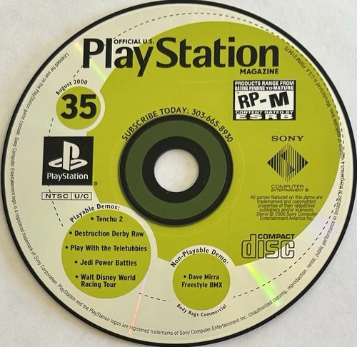PlayStation Magazine August 2000 Demo #35 (PS1) DISC ONLY | NO TRACKING | M2301