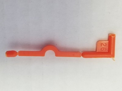 37 Chevy Orange Blossom Special TRANSMISSION CROSSMEMBER #26 for AMT 1:25 Model