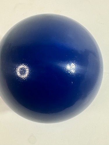 Blue Bocce Ball Sportcraft 100 mm Contender Series Wooden Ball - Picture 4 of 4