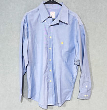 Brooks Brothers Madison 1818 Blue L 18/18.5 Non-Iron Cotton Button-Down Shirt