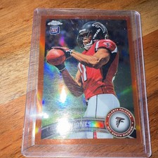 Topps Chrome Julio Jones RC Rookie #32 Atlanta Falcons NFL Football Card. rookie card picture