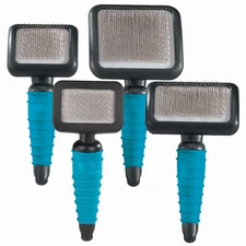 MG Ergonomic Slicker Brush Med, Teal