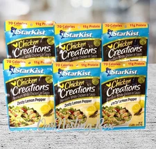 6 StarKist Chicken Creations Zesty Lemon Pepper in Sauce, 2.6 oz Pouch