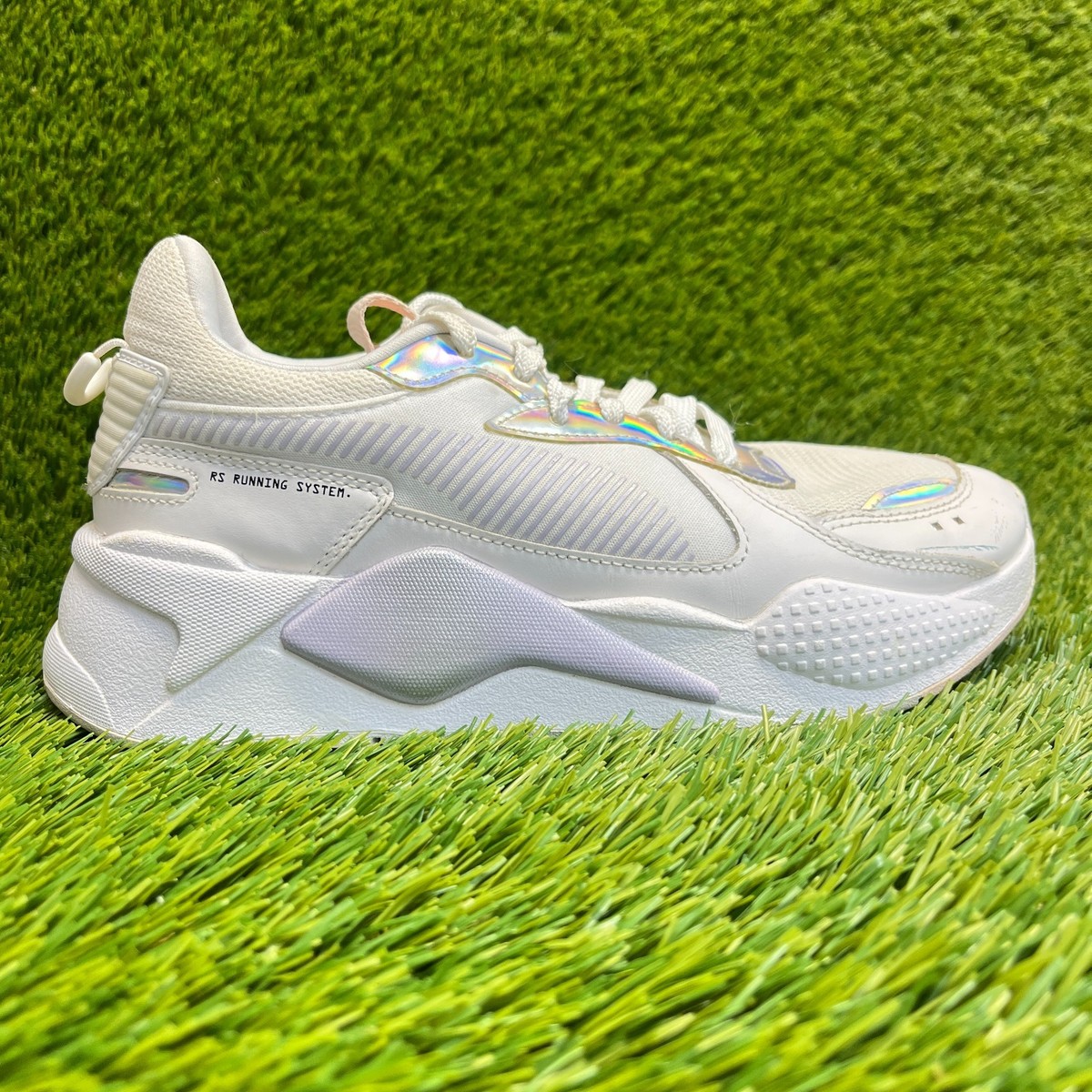 Puma RS-X Womens Size 8 White Purple Athletic Running Walking