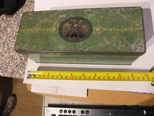 Vintage 1930's Green Art Deco Jacobs Cream Cracker Tin